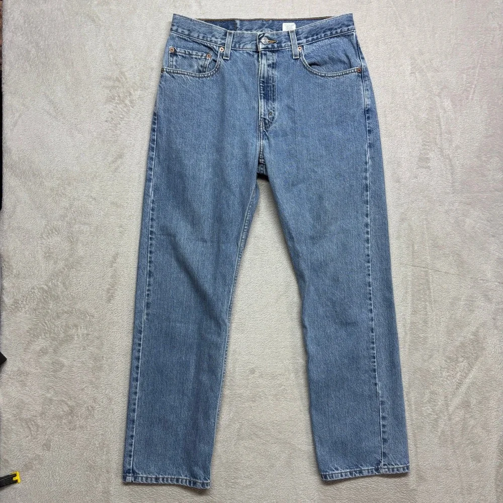 Levi's Vintage Y2K Jeans Mens 33x30 505 Regular Fit Straight Leg Blue Denim EUC